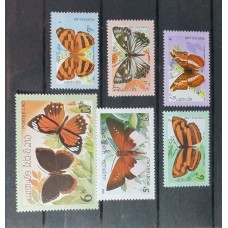 MARIPOSAS LAOS SERIE COMPLETA DE ESTAMPILLAS NUEVAS MINT